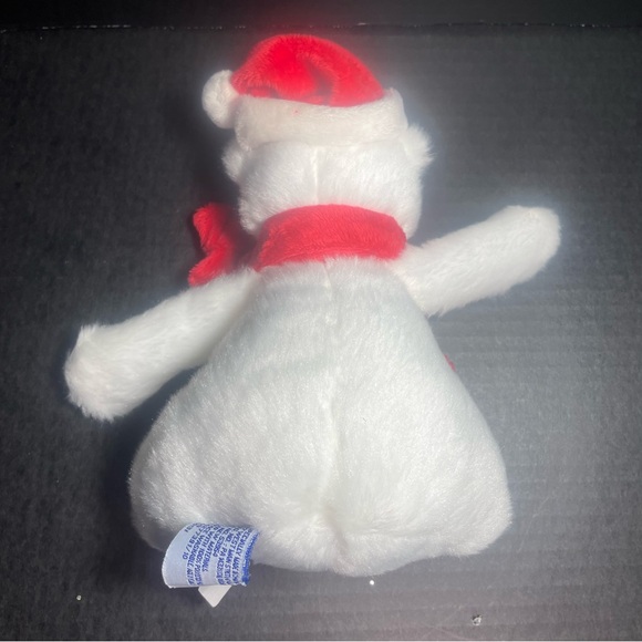 BNWT Bath and Body Works white plush polar bear with Santa hat and red scarf - Picture 9 of 12